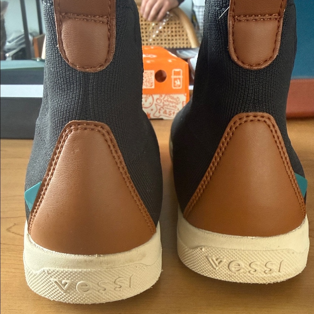 Vessi Black and Brown Boots